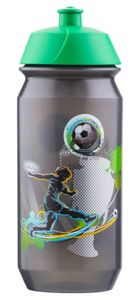 Baagl školská fľaša na pitie pre chlapcov - detská fľaša na vodu na cesty - bez BPA, 500 ml (futbal)