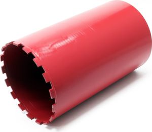 Diamantový jadrový vrták Wiltec ⌀220 mm 1 ¼ UNC 400 mm pre jadrové vŕtačky, jadrový vrták zo spekaného kovu, jadrový vrták pre mokré jadro, jadrový vrták pre suché jadro