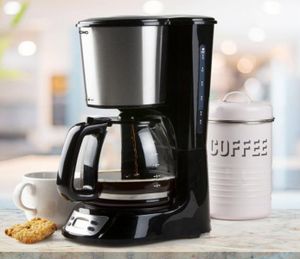 DOMO Kaffeemaschine mit Timer & Glaskanne für 12 Tassen