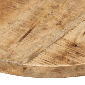 Hommie Tischplatte Massivholz Mango Rund 25-27 mm 40 cm