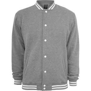 Urban Classics College Sweatjacket, Farbe:grey, Größe:XS