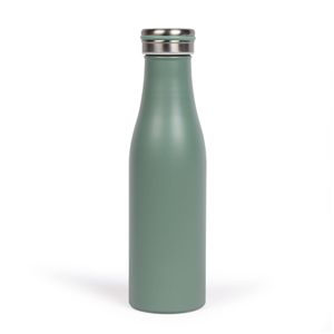 LIVOO Thermosflasche 0,5 Liter Edelstahl Isolierflasche MEN392S grün