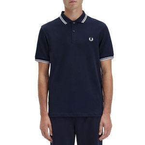 Fred Perry - Twin Tipped Shirt - Dunkelblaues Polo Shirt