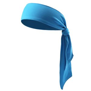 Modisches Unisex-Sport-Fitness-Lauf-Yoga-Anti-Rutsch-Elastisches Stirnband Schweißband-Blau