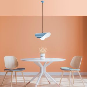 Opviq, Vatoz - Nus - 2866 - Light Blue, Kronleuchter, METALLKÖRPER, Hellblau, 112 x 10 x 10 cm