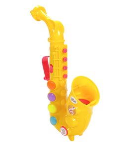 Spielzeug-Saxophon für Kinder mit Licht und Ton, mit An-/Aus- und Lautstärke-Schalter, 15 Lieder, viele Tonfolgen
