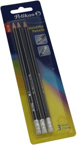 Pelikan HB-Bleistifte mit Radiergummi 3er Pack