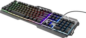 TRUST GXT853 ESCA METAL TASTATUR DE 24275 Regenbogen-LED-Beleuchtung
