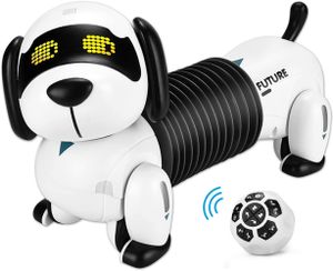 Intelligenter Roboter Hund(Style 2),Neue cool Roboterhund-Begleitenspielzeug,programmierbarer Roboter-Welpe mit Singen, Tanzen, Sprechen für Kinder, intelligenter interaktiver Spielzeug für Kinder von 3 bis 8 Jahren
