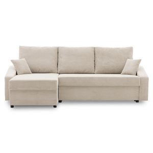 Ecksofa DORMA L-förmig - mit schlaffunktion - Farben zur Auswahl - komfortables Eckcouch - universelle Seite - Stoff POSO 100