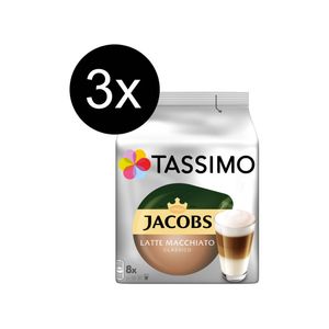 TASSIMO Kapseln Jacobs Typ Latte Macchiato Classico T Discs 3 x 8 Getränke