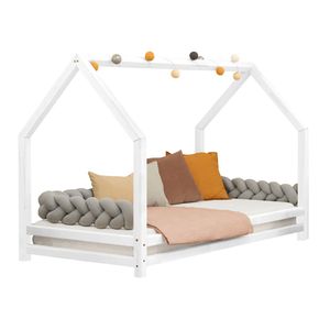 Dětská postel domeček FUNNY 120x200 cm Bílá