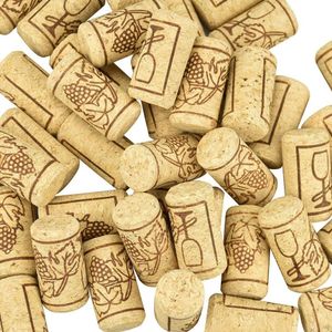 100 Stück Natürliche Weinkorken, Naturkorken für Wein Korken, Bastelkorkenfür Flaschenkorken Verkorken von Wein oder Dekorieren, Kreativ, DIY und Basteln (21 * 40mm)