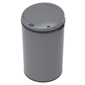 SVITA Sensor-Mülleimer 30L Stahl Mülleimer mit Sensor Elektrischer Abfalleimer Küche Automatik Mülleimer mit Sensor Grau