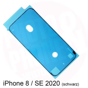 2x iPhone 8 SE 2020 Rahmen LCD Display Kleber Dichtung Folie Wasserdichtung Neu Schwarz