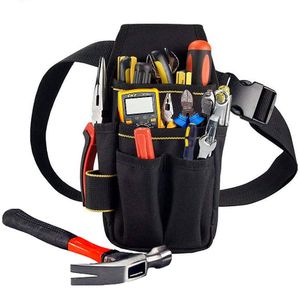 Werkzeugtasche schwarz professionell mit verstellbarem verbreiterndem bequemem Gürtel, tragend 10 kg, für Familien oder Profis