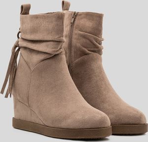 Buonarotti - Stiefeletten Grau Wildleder mit Schnalle und Fransen - 39 EU - Grau