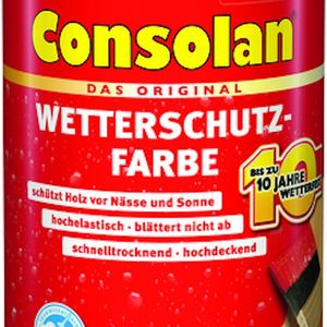 Consolan Wetterschutzfarbe Silbergrau 0,75 Ltr.