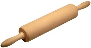 Holz Teigroller Nudelholz mit Holzachse Walze L400xD55 mm