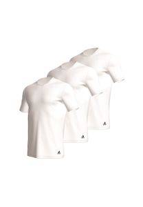 adidas Herren T-Shirt, 3er Pack - Active Core Baumwolle, Rundhals, Crew Neck, uni Weiß L