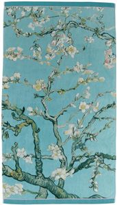 Beddinghouse X Van Gogh Museum Blossom Strandtuch - Blau Velours-Frottier aus hochwertiger, reiner Baumwolle 1 Strandtuch 100 x 180 cm