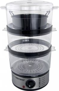 Esperanza EKG009 Dampfkochtopf 3 Edelstahlkorb (e) 400 W 7,5 l Esperanza EKG009 Dampfkochtopf 3 Edelstahlkorb (e) 400 W 7,5 l
