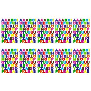 Oblique Unique 480x Buchstaben Sticker Alphabet ABC Aufkleber für Schuleinführung zum Basteln Scrapbooking - bunt