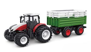 RC Traktor mit Viehtransporter, Sound & Licht, 1:24 RTR mit Kuh als Zubehör