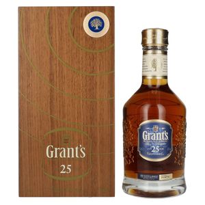 Grant's 25 Years Old Blended Scotch Whisky 40% Vol. 0,7l in Holzkiste