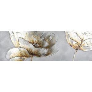 Handgemaltes Bild mit Blume 150 x 50 cm