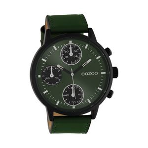 Oozoo Uni Armbanduhr Timepieces Analog Leder grün D2UOC10667