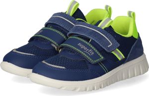 Superfit Jungen Sport7 Mini Sneaker, Blau Gelb 8010, 24 EU