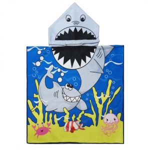 Hai Shark Kinder Jungen Mikrofaser Poncho Badeponcho