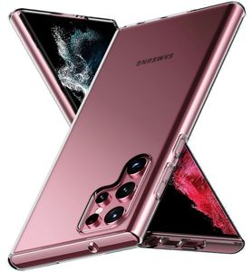Samsung Galaxy S22 Ultra Hülle AVANA Silikon Schutzhülle Durchsichtig TPU Klar Slim Fit Case Transparent