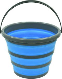 IWH Eimer faltbar rund 10 Liter blau/grau