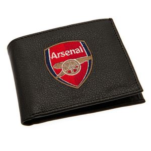 Arsenal FC - Vyšívaná peněženka TA4155 (Jedna velikost) (Černá)