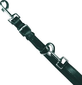hundeleine 200 x 1,3 cm Leder schwarz