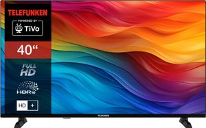 Telefunken XF40TO750S 40 Zoll Fernseher/TiVo Smart TV (Full HD, HDR, HD+ 6 Monate inkl., Triple-Tuner)