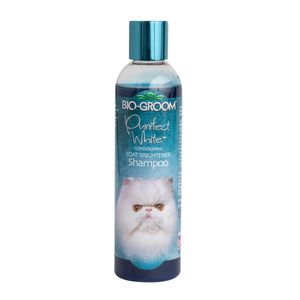 BioGroom Purrfect White Feuchtigkeitsspendendes und aufhellendes Katzen-Shampoo, Konzentrat 1:4, 236 ml (Verdünnt 1.2 L)