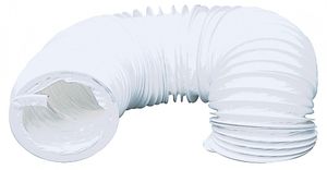 Nedis Abluftschlauch PVC | 100 mm | 3.00 m | passend für: Air Ventilation / Tumble Dryers | Weiss NE550688483
