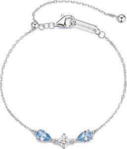 Strieborný náramok so zirkónmi Cloud Light Blue Fancy FCL111