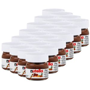 Ferrero Nutella Mini Glas Brotaufstrich Schokolade 25g - Nuss-Nougat (24er Pack