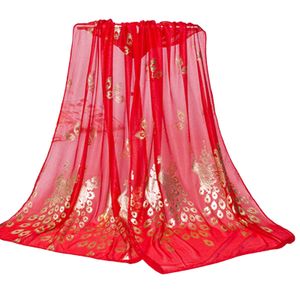 Chiffon-Schal, stilvoller, praktischer Beauty-Girl-Wickelschal für den täglichen Gebrauch, Rot