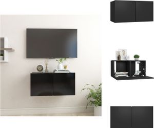 vidaXL TV-Hängeschrank Schwarz 60x30x30 cm -  TV-Möbel