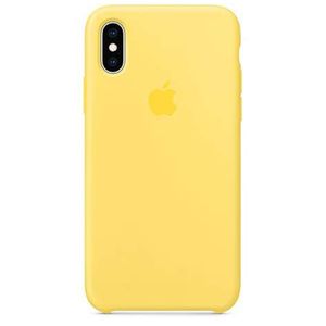 Apple iPhone Xs, iPhone X Hülle - Silikon - Soft Case,Backcover - Gelb
