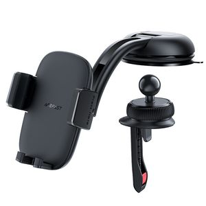 Acefast Autotelefonhalter für Cockpit und Lüftungsgitter schwarz (D5 schwarz)