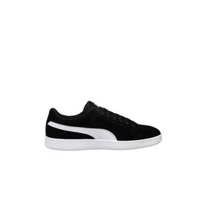 Puma Smash 364989-01 Herren, Freizeitschuhe, Schwarz, Leder, NEU - Herrenschuhe Sneaker / Schnürschuh, Schwarz, leder