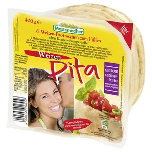 Mestermacher pita vrecká Pšeničné pita vrecká na plnenie 400g