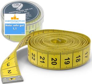 20x Massband 2 in 1 - Maßband cm + INCH Schneidermaßband 150 cm