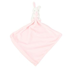 Mumbles Baby Schnuffeltuch mit Rassel PC4014 (Einheitsgröße) (Pink Hase)